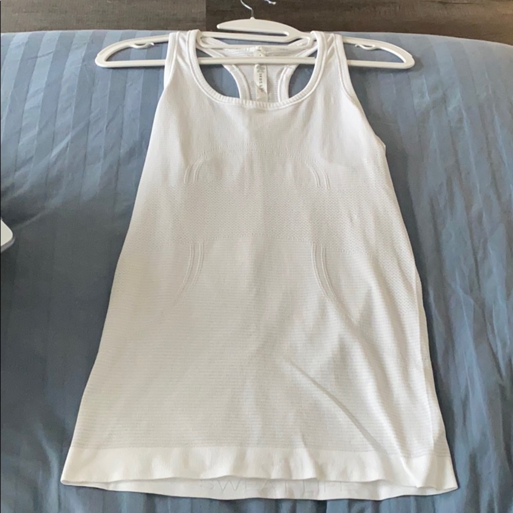 Lululemon Swiftly tech racer back top white 4